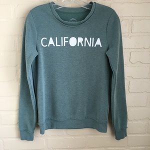 Well Worn California Sweatshirt XS Green Women's